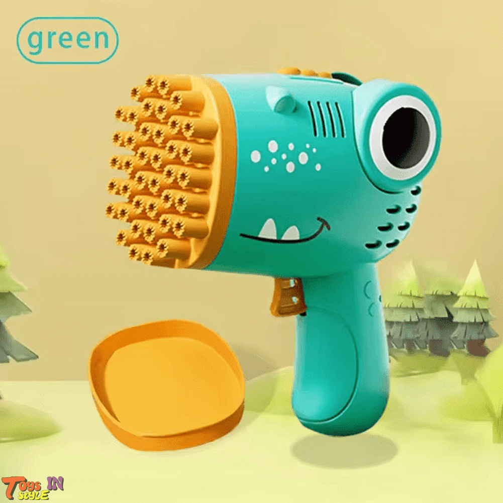 40 Hole Dinosaur Bubble Handheld Gun Toy